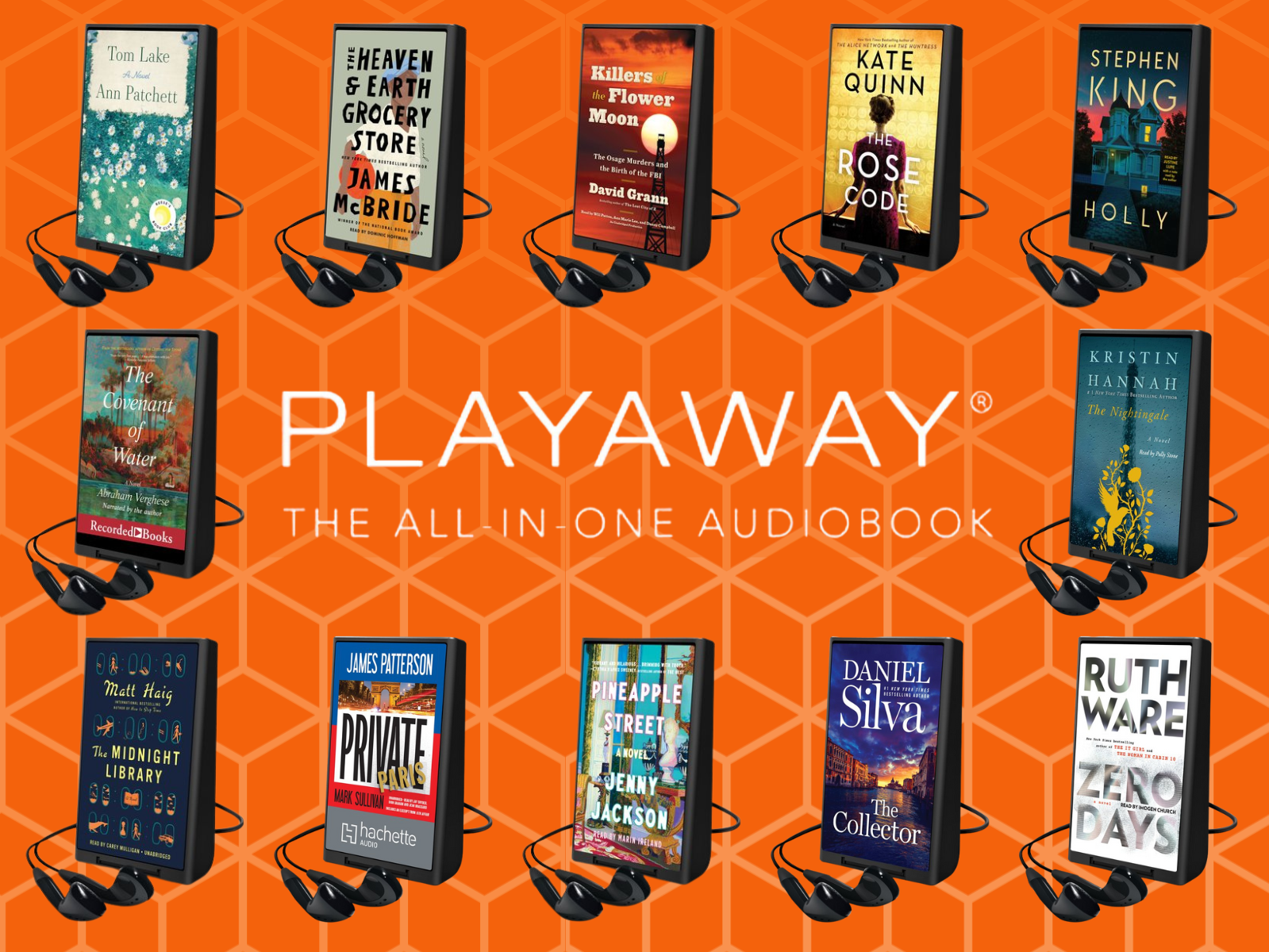 Check out a Playaway to bring home a self-contained audiobook from the Bedford Public Library!