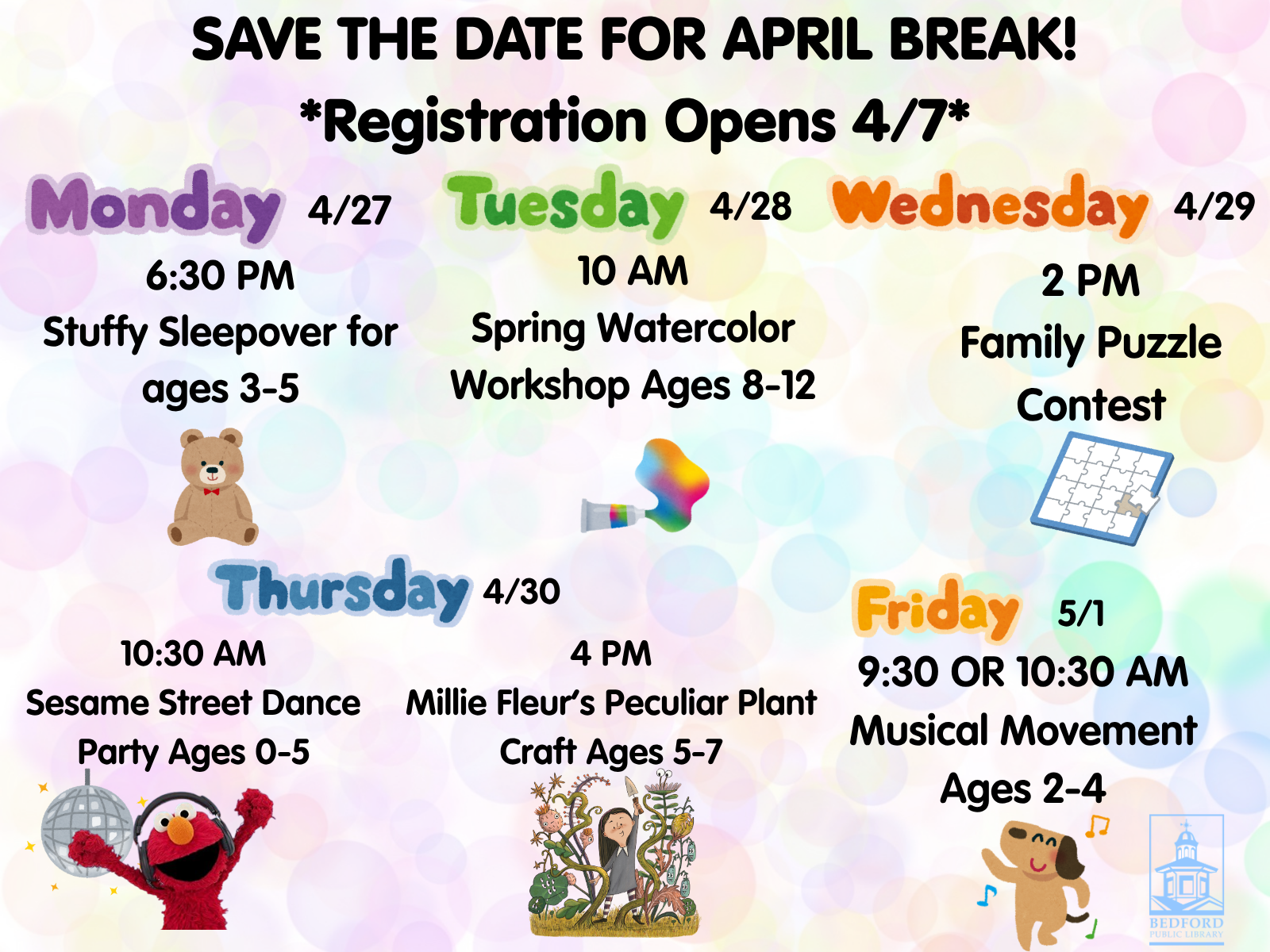 save the date for april break