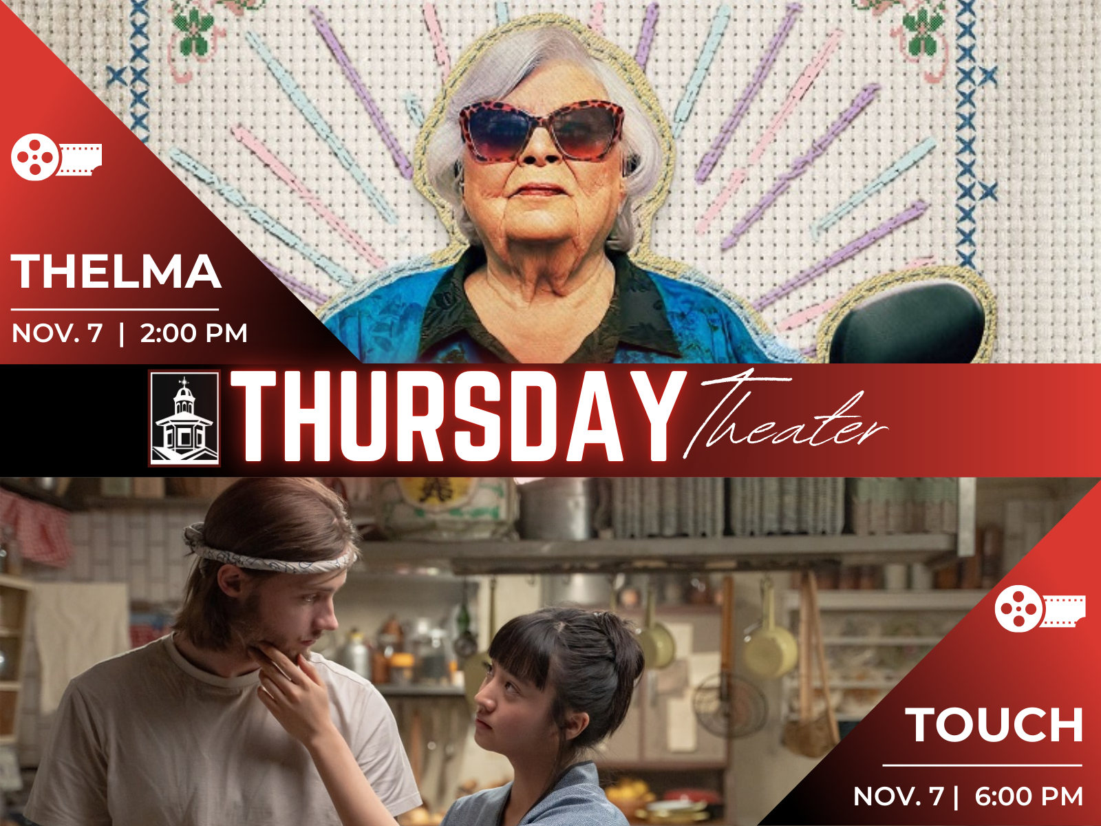 Thelma and Touch at Thursday Theater on November 7