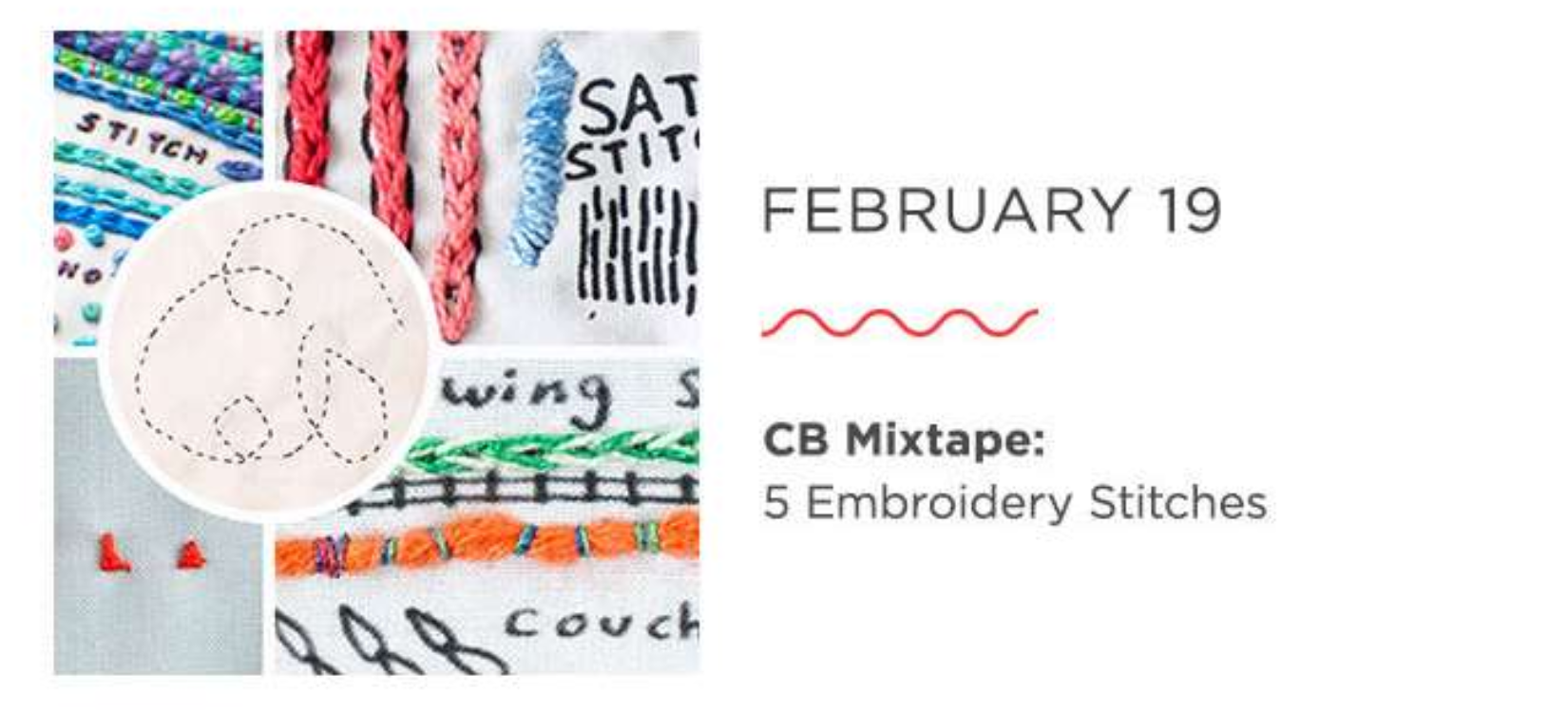 CreativeBug MixTape 5 Embroidery Stitches