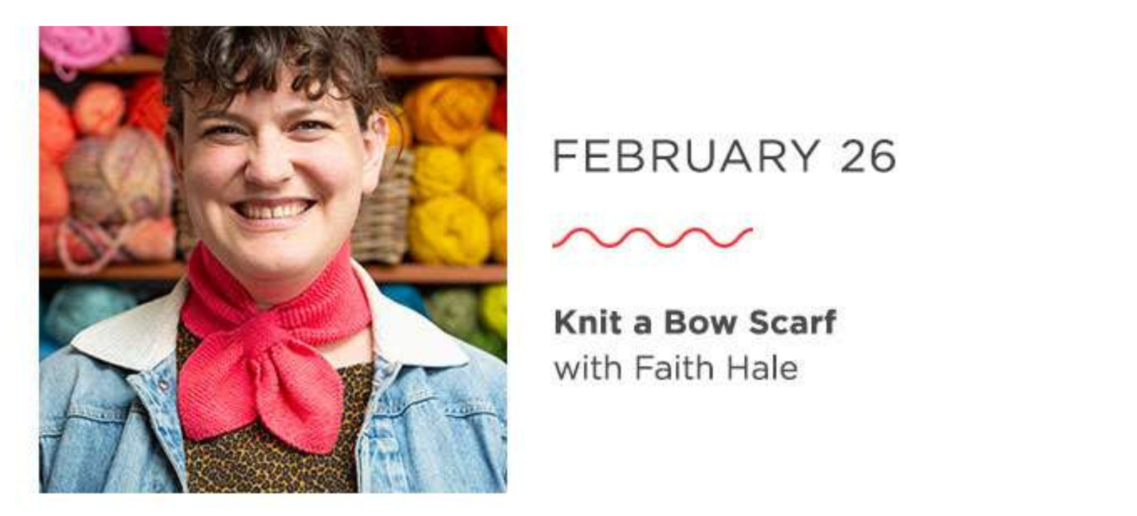 Knit a Bow Scarf