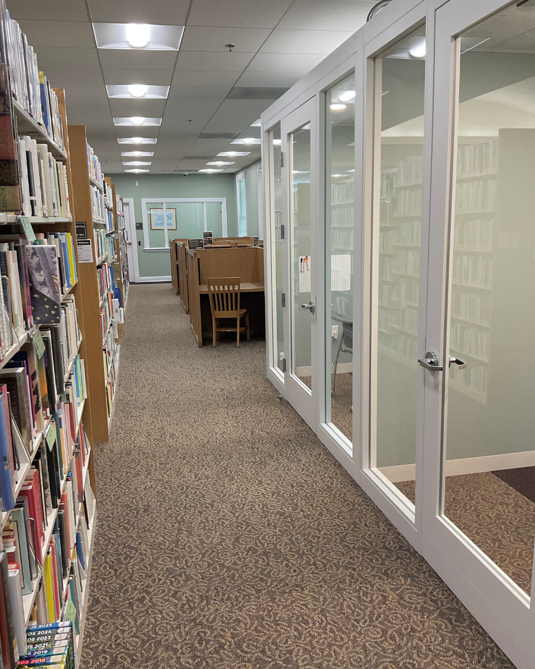 Quiet Study space at the Bedford Public Library