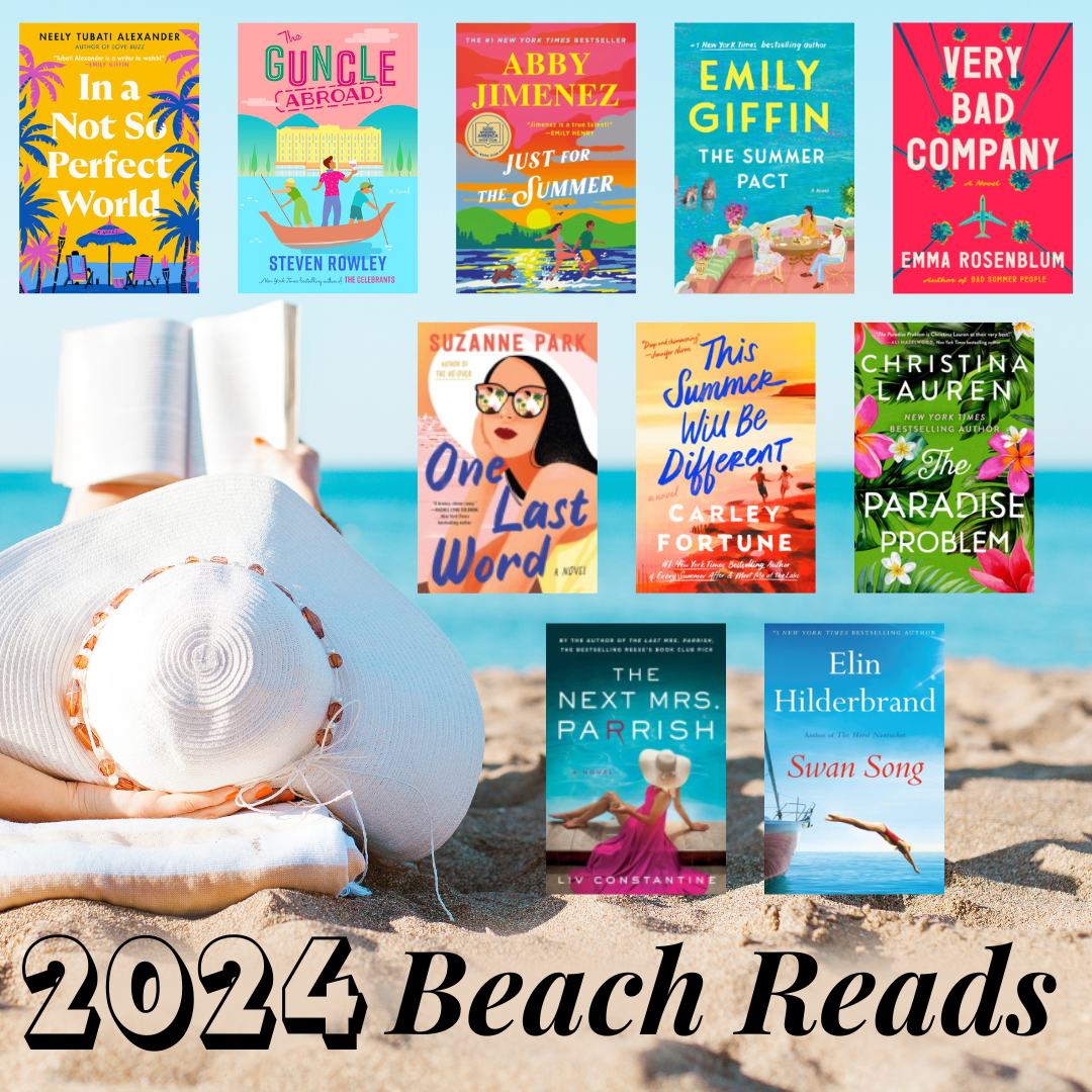 Beach Reads for Summer 2024 at the Bedford Public LIbrary