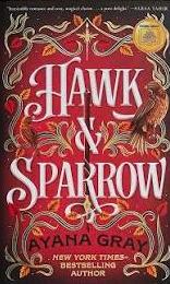 Red background with a reddish-brown hawk perched on the side of the title
