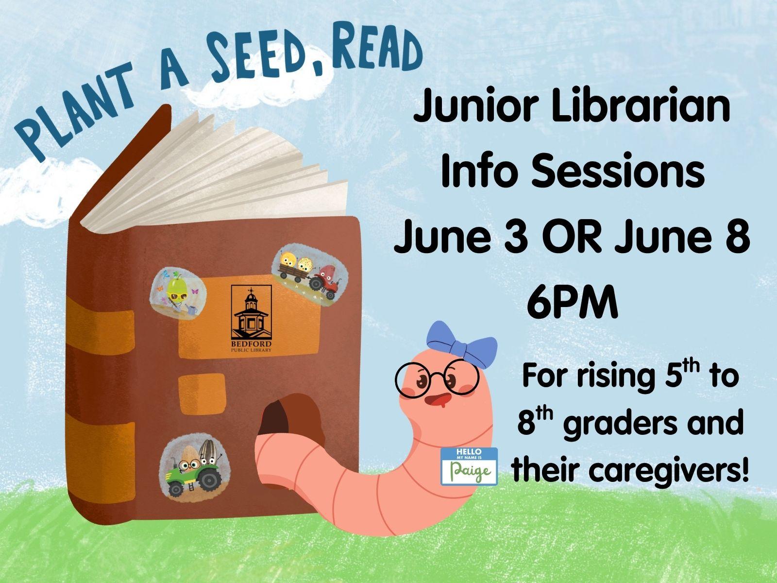 Junior Librarian Info Sessions