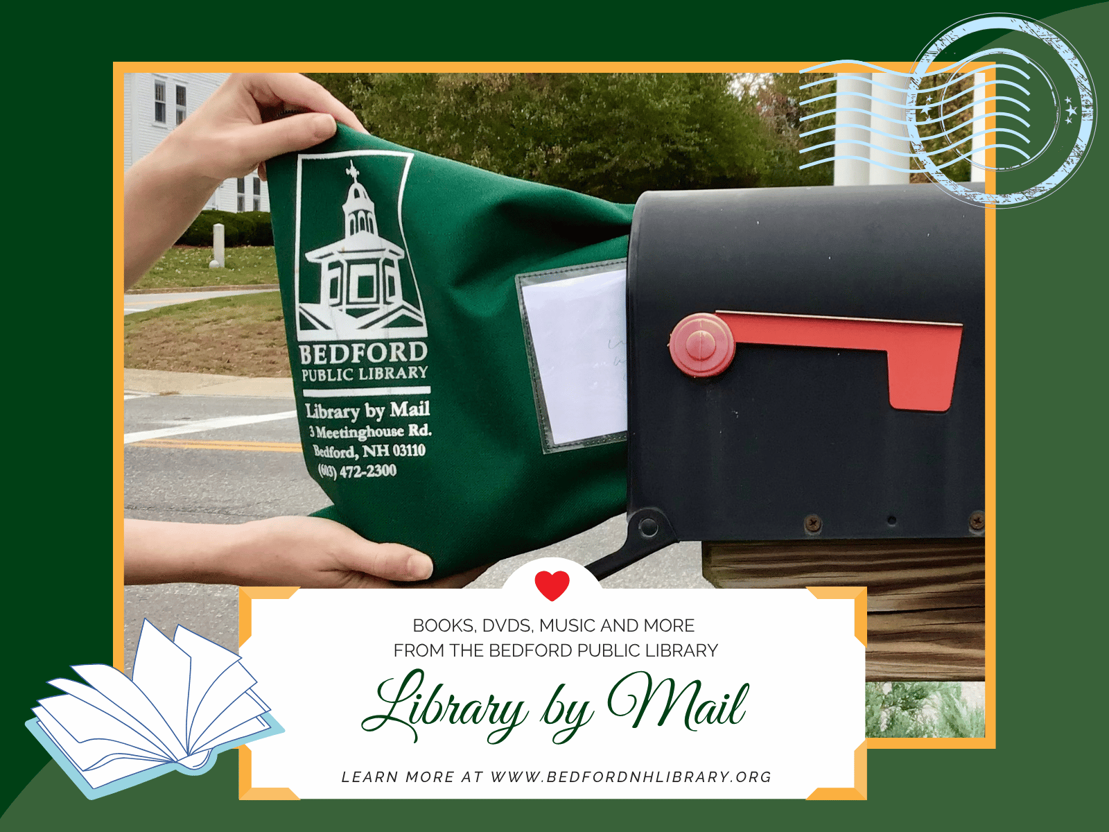 Library by Mail from the Bedford Public Library