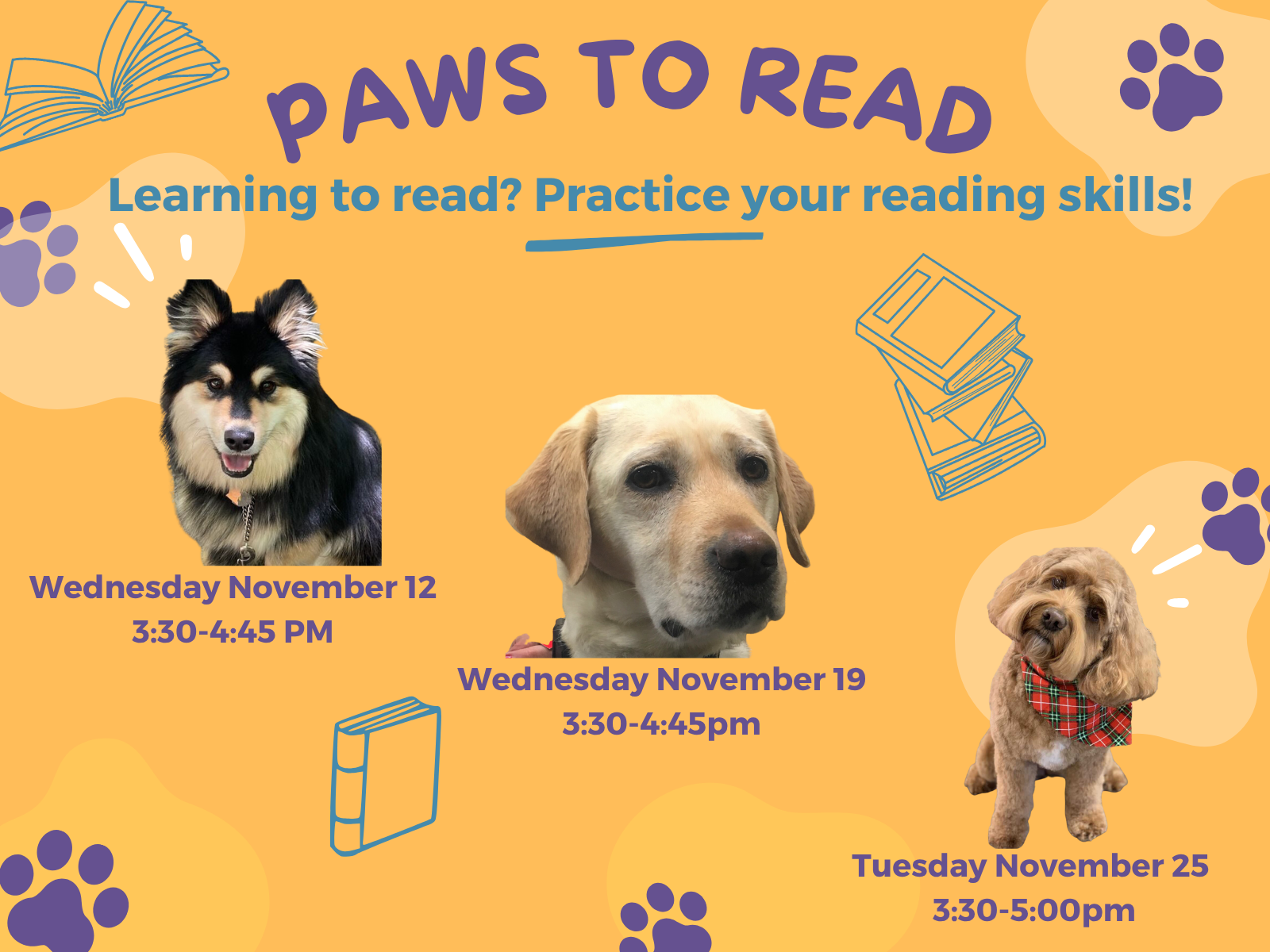 Paws to Read November