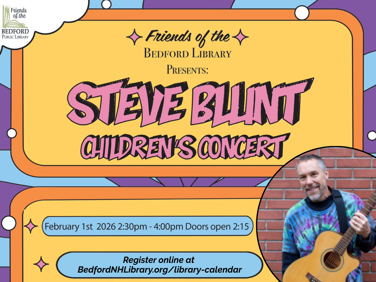 Steve Blunt Childrens Concert at the Bedford Public Library Sunday February 1