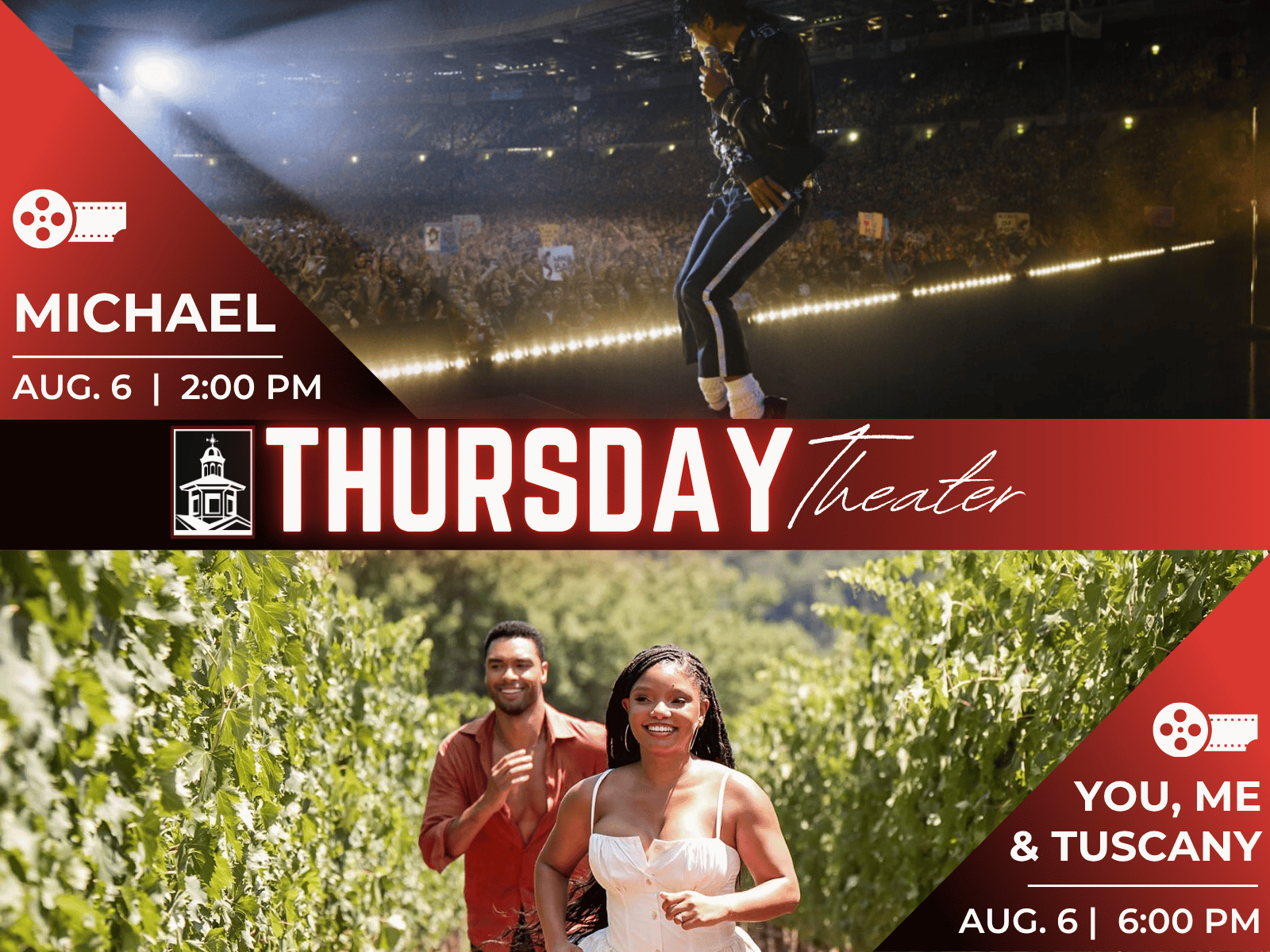 Thursday Theater August 2026 Michael You, Me & Tuscany