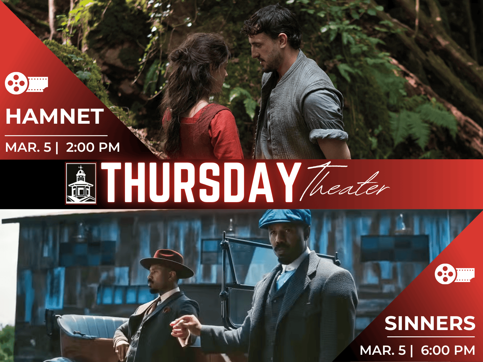Hamnet and Sinners at Thursday Theater