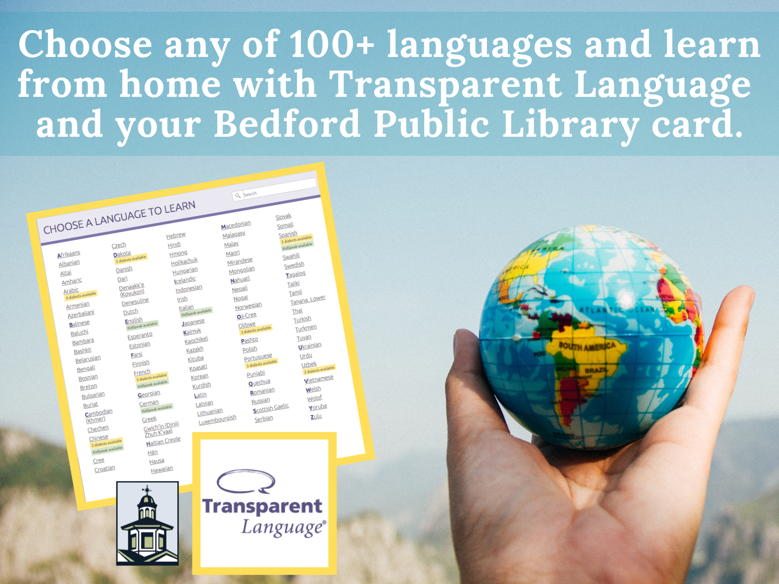 Transparent Language at the Bedford Public Library