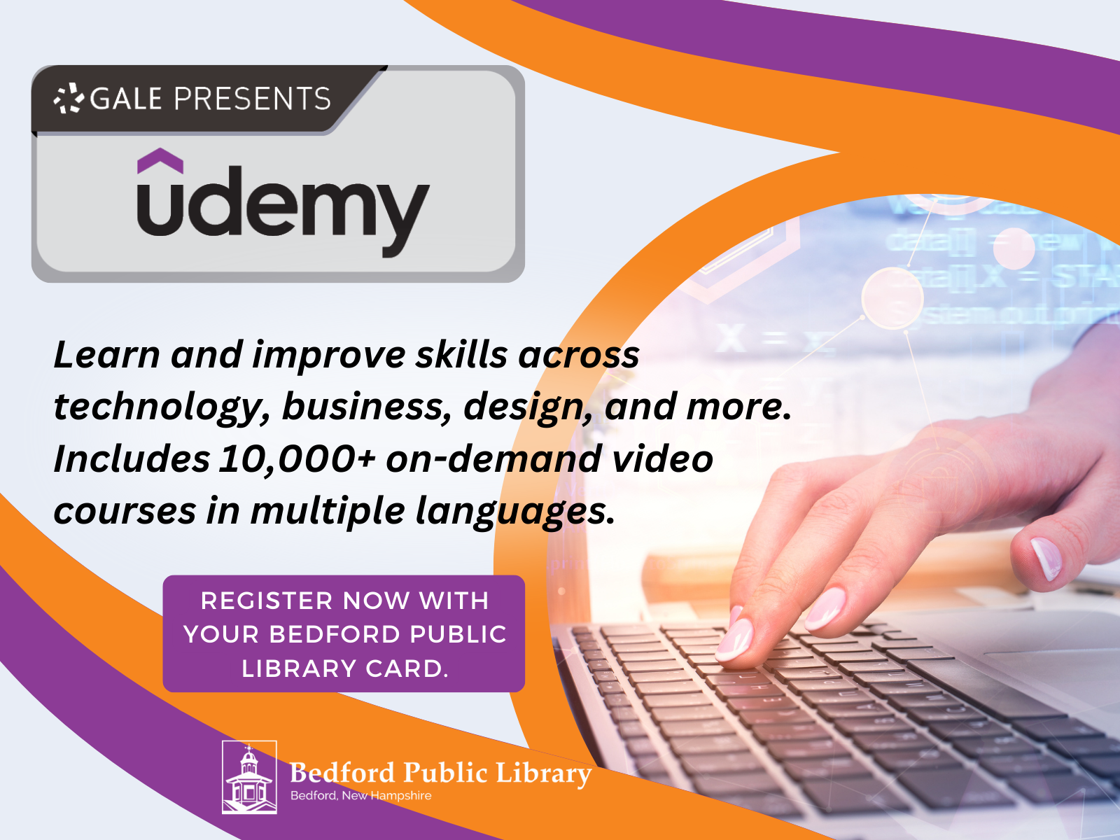 Gale Presents Udemy at the Bedford Public Library